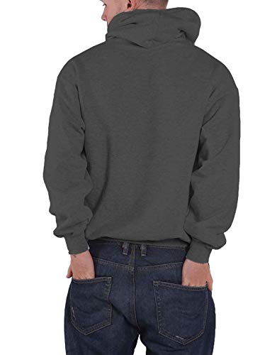 Nirvana 'Yellow Smile' (Grey) Pull Over Hoodie (x-large)