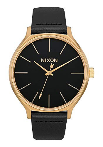 Nixon Reloj Analógico para Mujer de Cuarzo con Correa en Cuero A1250-513-00