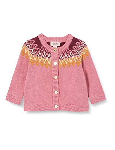 Noa Noa Miniature Baby WOOLMIX Nordic, Cardigan,Long Sleeve Chaqueta de Punto, Mauve Orchid, 0M para Bebés