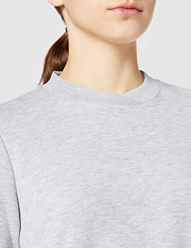 Noisy May NMLUPA L/S Sweat BG Noos Sudadera, Gris Claro, M para Mujer