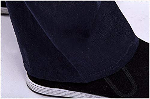 NOLLY Taichi Bruce Lee Vintage Chino Wing Chun Kung Fu Uniforme Algodón Seda Artes Marciales Tai Chi Trajes,Black-XL