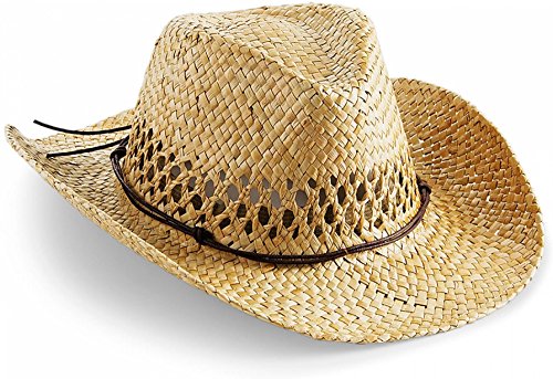 noTrash2003 Sombrero de vaquero hecho a mano, sombrero de paja de verano, sombrero del oeste en talla única con banda para el sudor y banda de cuero