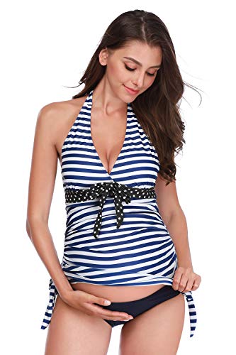 NUUR Traje de baño Mujer Maternidad Premamá para Mujer Bañador Tankini Embarazada Bikini