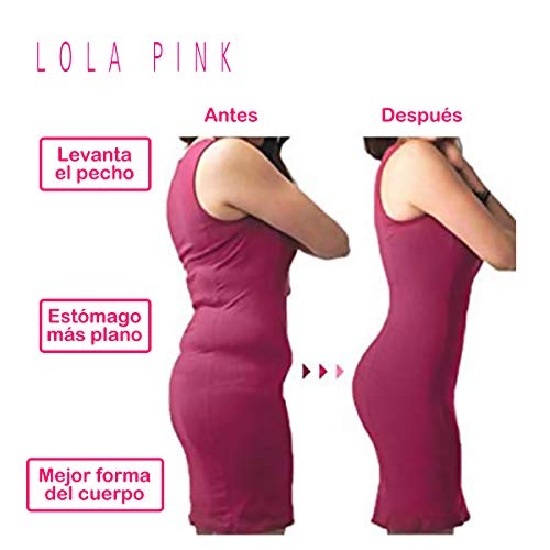 O³ Corset Reductor Adelgazante Mujer – Tallas S – XXXL | Fajas Reductoras Adelgazantes para Body Mujer Lola Pink– Fajas Colombianas Cómodas y Ligeras – Blanco XL/42