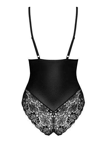 Obsessive 846-Ted-1 S/M Conjunto de Ropa Interior y Bodi Bodysuit Negro Poliamida - Conjuntos de Ropa Interior y Bodis (Bodysuit, Negro, Poliamida, S/M, Monótono)