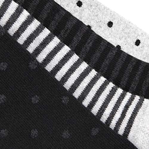 Occulto 8 pares de Calcetines para Mujer | Calcetines para Zapatos de Verano para Mujer | Calcetines cortos de Algodón para Mujer 39-42 Negro