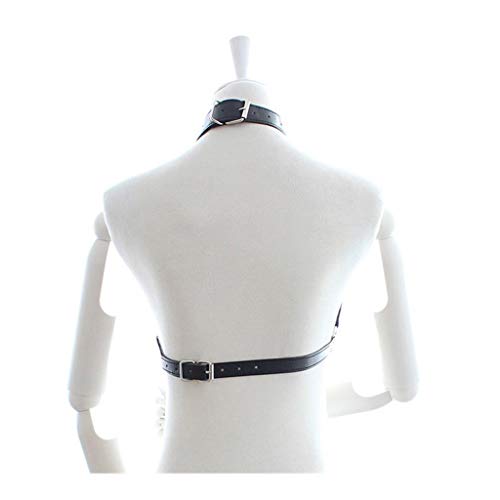 ODDO Sujetador de Cuero Hueco Femenino Que realiza lencería Se'xy con Vestido de Camiseta de Dispositivo de esclavitud de Gargantilla de tamaño Ajustable Yoga Mat,Toys