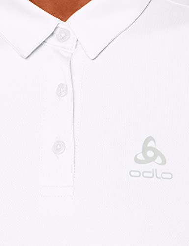 Odlo - Polo S/S Cardada para Mujer, Mujer, 222201, Blanco, Extra-Large