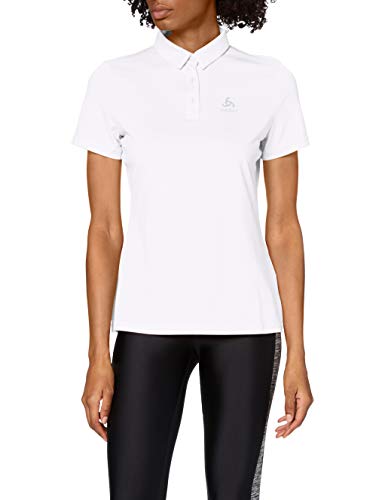 Odlo - Polo S/S Cardada para Mujer, Mujer, 222201, Blanco, Extra-Large