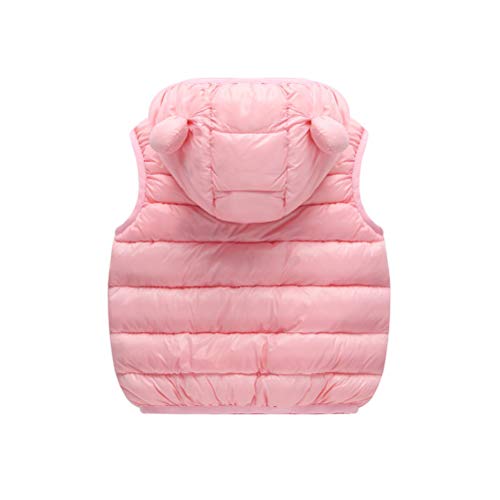 Odziezet Chaleco de Plumas Niña Niño Bebe Recien Nacido Abajo Chaqueta Sin Mangas Abrigo de Plumón Invierno Fleece Cálido 0-11 años