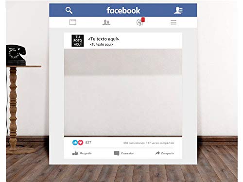 Oedim Photocall Facebook Personalizado para Eventos, Marco/Ventana Facebook