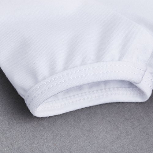 OFKPO 4PCS Bebés Ropa Niñas Navidad Romper Santa del Partido del Vestido, 3-6 Meses