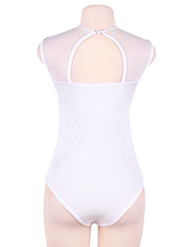 ohyeahlady Mujer Body Sexy Encaje para Fiesta de Talla Grande Lencería Bodysuit Mono Elegante