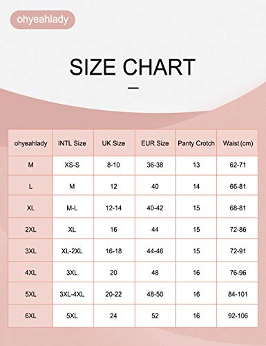 ohyeahlady Mujer Liguero Sexy Encaje de Imitación de Cuero Liga Transparente de Talla Grande con Tanga sin Medias