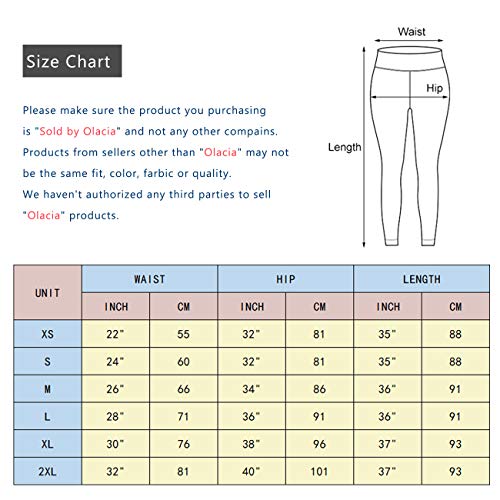 Olacia - Pantalones de yoga con bolsillos, polainas de gimnasio para mujer, cintura alta, control de abdomen, polainas de entrenamiento con bolsillos para mujer, verde militar, grande