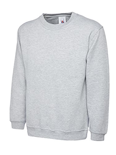 Olímpicos sudadera lisa estilo informal, para el Trabajo, ocio o deportes gris gris XXXXL