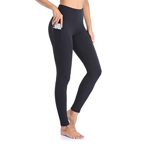 Ollrynns Leggins Deportivos Mujer Cintura Alta Pantalones Deportivos Mallas Leggings con Bolsillos para Running Training Fitness CA166