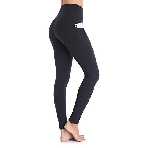 Ollrynns Leggins Deportivos Mujer Cintura Alta Pantalones Deportivos Mallas Leggings con Bolsillos para Running Training Fitness CA166