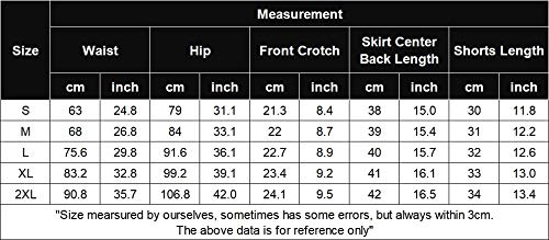 Onbay Falda corta de tenis para mujer con bolsillos Negro M