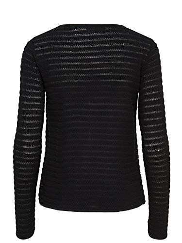 Only 15116277 - chaqueta punto Mujer, Negro (Black), 36 (Talla del fabricante: X-Small)