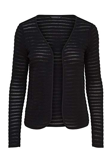 Only 15116277 - chaqueta punto Mujer, Negro (Black), 36 (Talla del fabricante: X-Small)