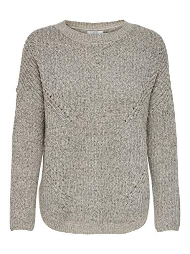 Only 15139021 Suter Pulver, Gris (Light Grey Melange Light Grey Melange), L para Mujer