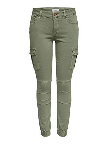 Only 15170889 Pantalones, Verde (Oil Green Oil Green), Talla Única (Talla del Fabricante: 42) para Mujer