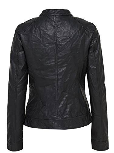 Only Bandit PU Biker Chaqueta, Negro (Black C N 010), 34 (XS) para Mujer