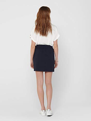 ONLY NOS Onlpoptrash Easy Skirt Pnt Noos Falda, Azul Night Sky), 36 (Talla del fabricante: Small) para Mujer