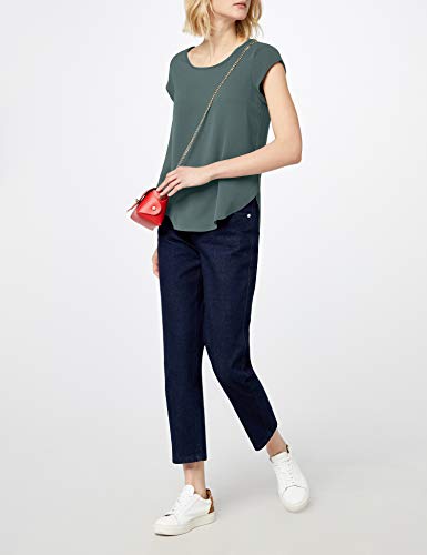 ONLY NOS Onlvic S/s Solid Top Noos Wvn, camiseta sin mangas Mujer, Verde (Balsam Green Balsam Green), 38 (Talla fabricante: 38)