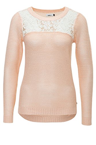 Only onlBLAIR L/S Pullover Noos KNT Jersey, Rosa (Peach Melba), 42 para Mujer