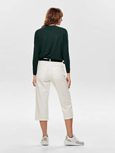 Only ONLBRENDA L/S Pullover KNT Noos suéter, Multicolor (Green Gables Detail: W Melange), Medium para Mujer