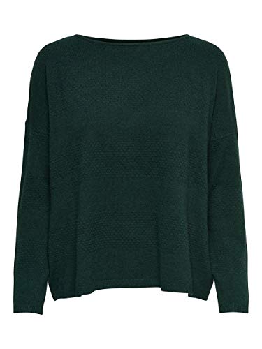 Only ONLBRENDA L/S Pullover KNT Noos suéter, Multicolor (Green Gables Detail: W Melange), Medium para Mujer