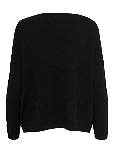 Only ONLBRENDA L/S Pullover KNT Noos suéter, Negro (Black Black), Large para Mujer