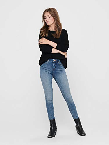Only ONLBRENDA L/S Pullover KNT Noos suéter, Negro (Black Black), X-Small para Mujer