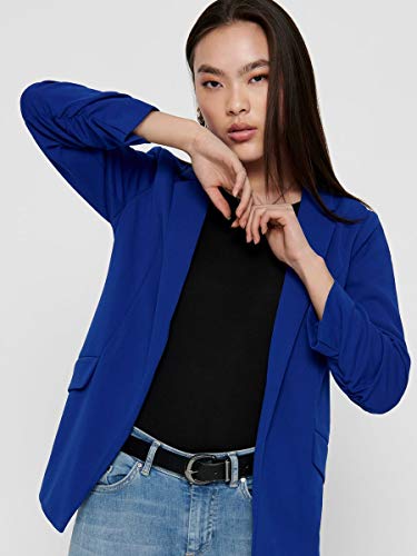Only ONLCAROLINA Diana 3/4 Blazer CC TLR, Color Azul, 34 para Mujer