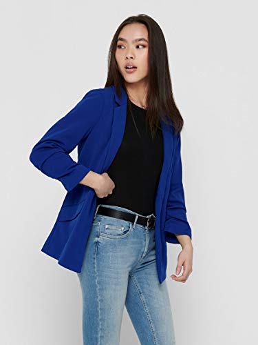 Only ONLCAROLINA Diana 3/4 Blazer CC TLR, Color Azul, 38 para Mujer