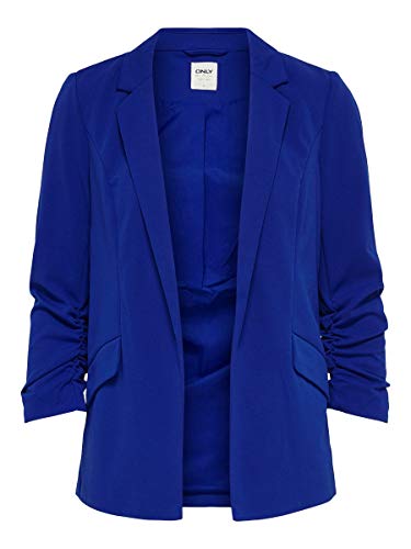 Only ONLCAROLINA Diana 3/4 Blazer CC TLR, Color Azul, 38 para Mujer