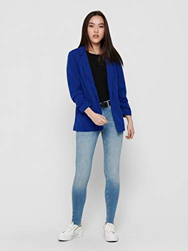 Only ONLCAROLINA Diana 3/4 Blazer CC TLR, Color Azul, 38 para Mujer