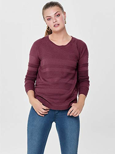 ONLY Onlcaviar L/s Pullover Knt Noos, Suéter para Mujer, Rojo (Wild Ginger Wild Ginger), 40 (Talla del fabricante: Medium)