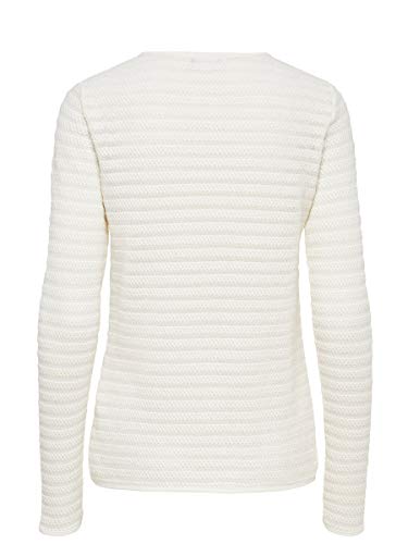 ONLY Onlcrystal Ls Cardigan Noos, Chaqueta para Mujer, Blanco (Cloud Dancer), 42 (Talla del Fabricante: Large)