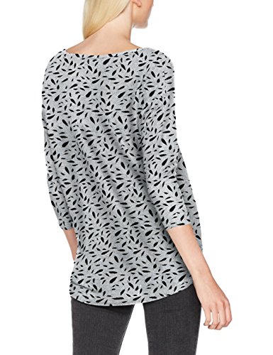 Only ONLELCOS 4/5 AOP Top JRS Noos suéter, Gris (Light Grey Melange AOP:W. Black Feathers), 42 (Talla del Fabricante: X-Large) para Mujer
