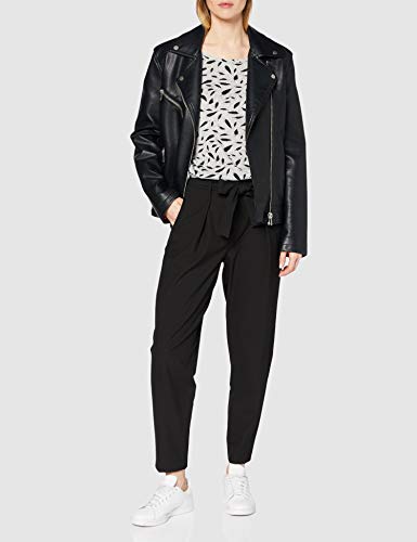 Only ONLELCOS 4/5 AOP Top JRS Noos suéter, Gris (Light Grey Melange AOP:W. Black Feathers), 42 (Talla del Fabricante: X-Large) para Mujer