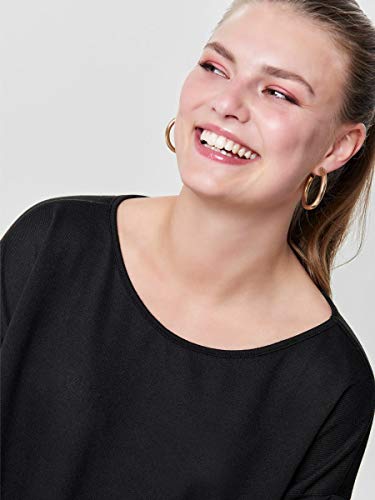 Only onlELCOS 4/5 Solid Top JRS Noos Camisa, Negro (Black), 36 (Talla del Fabricante: Small) para Mujer