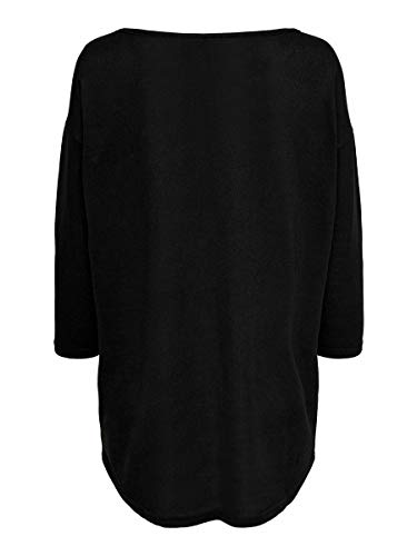 Only onlELCOS 4/5 Solid Top JRS Noos Camisa, Negro (Black), 36 (Talla del Fabricante: Small) para Mujer