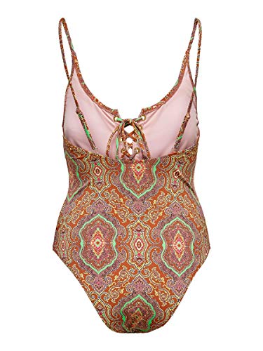 Only ONLFLORIDA Swimsuit Traje de baño de una Sola Pieza, Salsa Caliente, M para Mujer