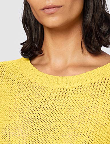 Only onlGEENA XO L/S Pullover KNT Noos suéter, Amarillo (Solar Power Solar Power), 42 (Talla del Fabricante: Large) para Mujer