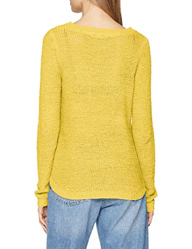 Only onlGEENA XO L/S Pullover KNT Noos suéter, Amarillo (Solar Power Solar Power), 44 (Talla del Fabricante: X-Large) para Mujer