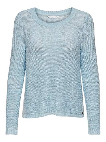 Only onlGEENA XO L/S PULLOVER KNT NOOS, Suéter para Mujer, Azul (Cashmere Blue), L