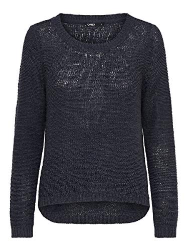 Only onlGEENA XO L/S PULLOVER KNT NOOS, Suéter para Mujer, Azul (Navy Blazer), M